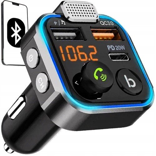 Bluetooth transmitter/nabíječka Fm Xtrobb 22355