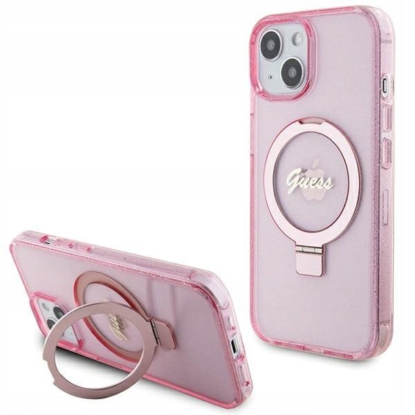 Originální Hardcase GUHMP15MHRSGSP pouzdro pro iPhone 15 Plus (Magsafe/Glitter