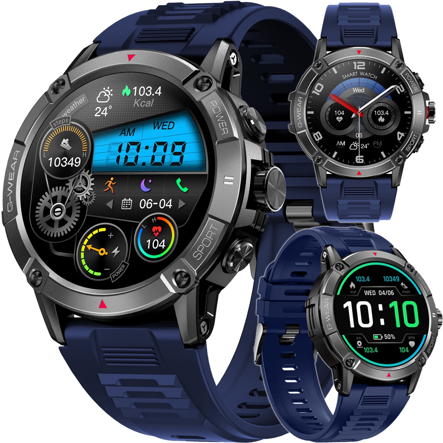 Smartwatch Baterie 400MAH 360x360 Menu pl