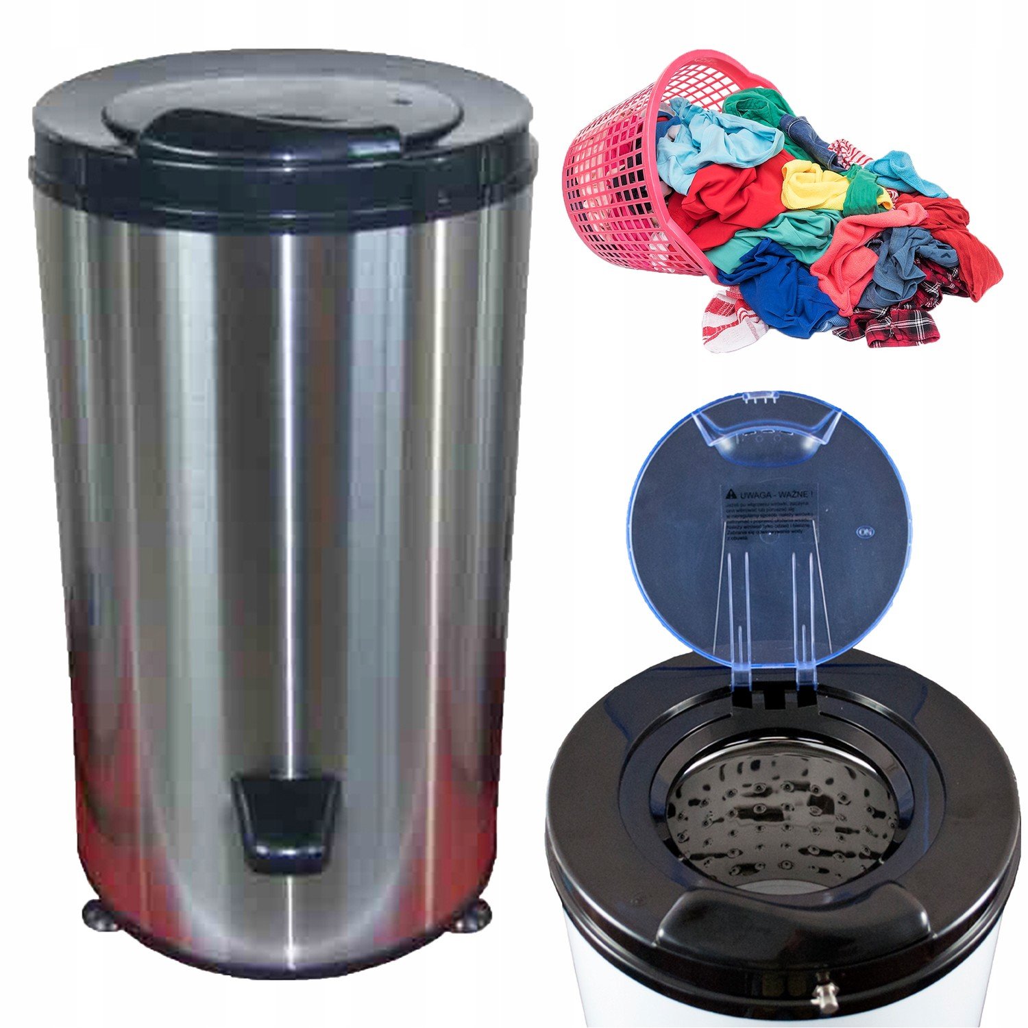 Odstředivka Na Praní Domácího Oblečení Inox 6kg Typu Frania 2800obr/min Přenosná