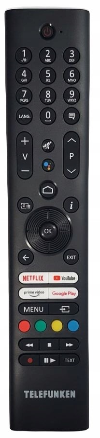 Dálkové ovládání k Tv Telefunken R/c 45190 Android 32HL8450