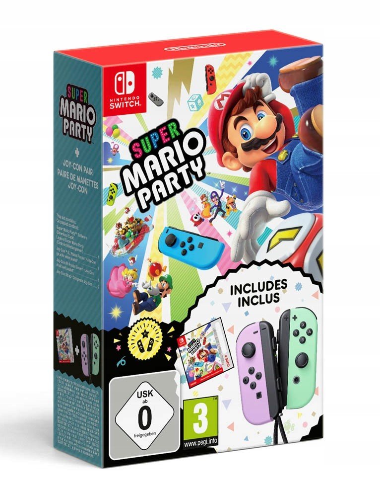 Hra Mario Party Joy-con Pastel Fialovo-zelený Nintendo Switch