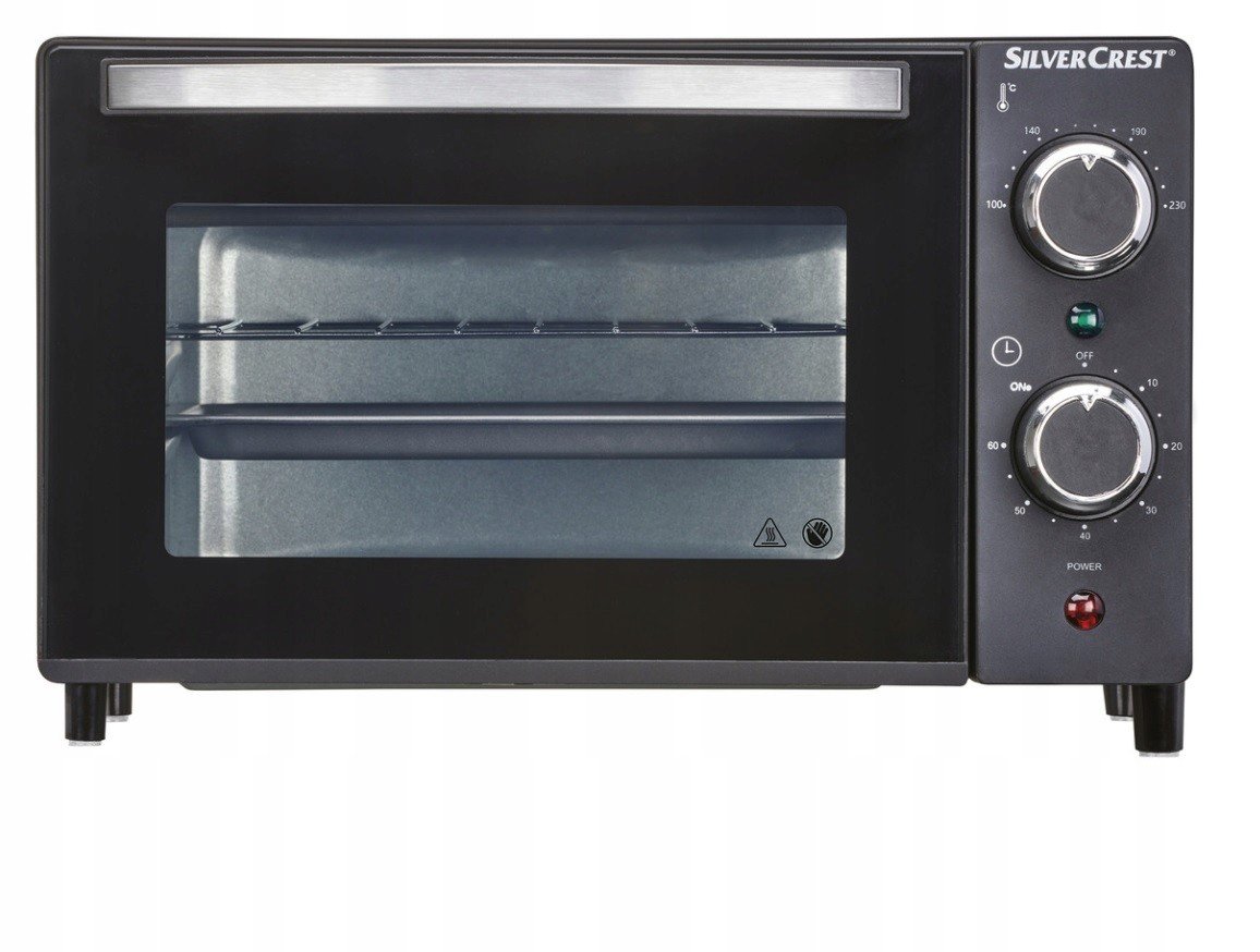 Mini trouba elektrický gril SilverCrest Sgb 800 A1 800W 9 l černá