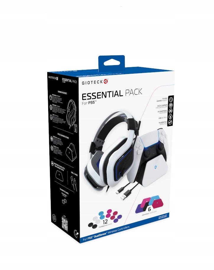 Set Essential PS5 Gioteck Galaxy (nabíječka sluchátka nástavce)
