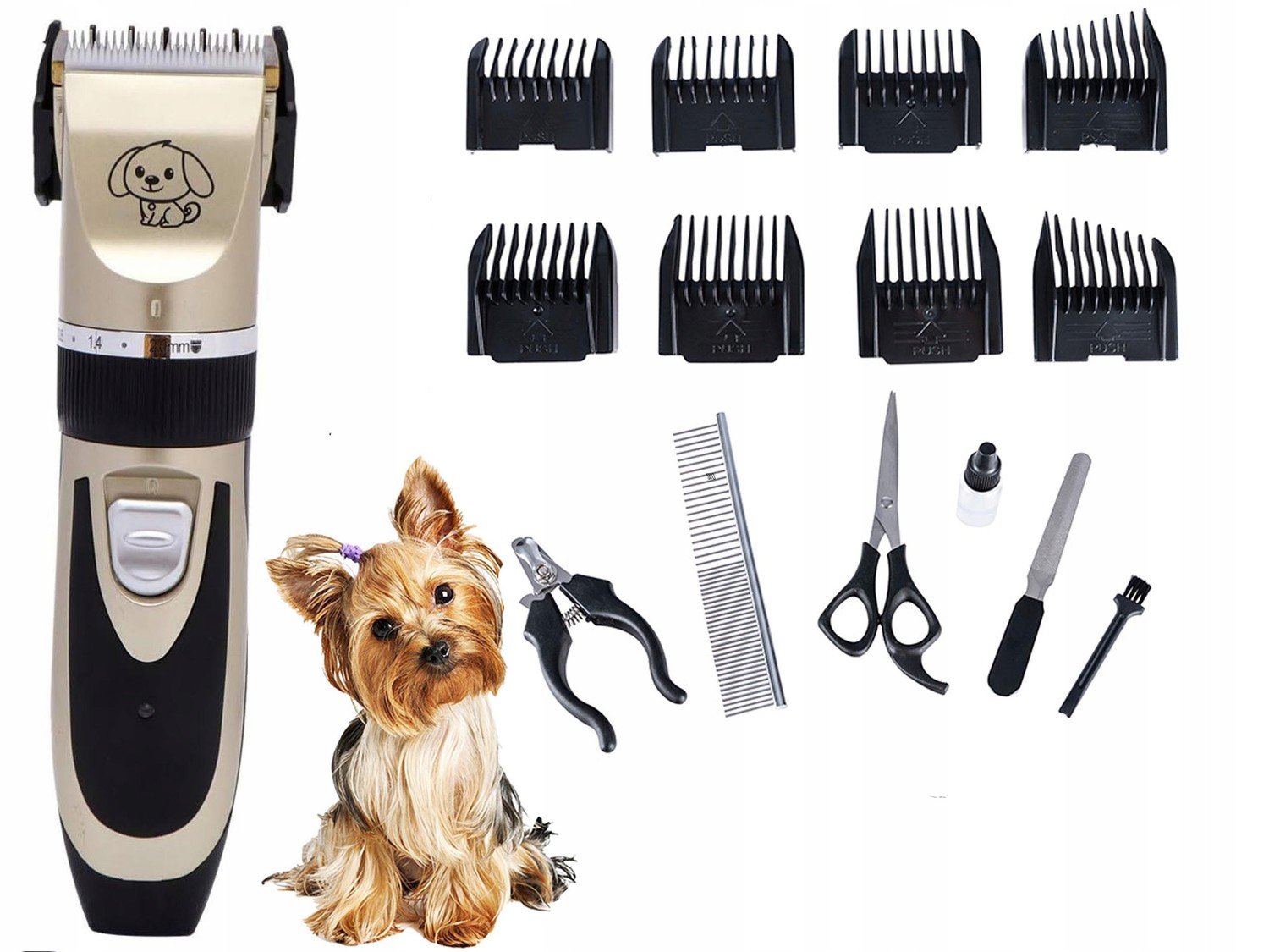 Zastřihovač Psů Koček Bezdrátový Kleštičky Na Drápky Pilník