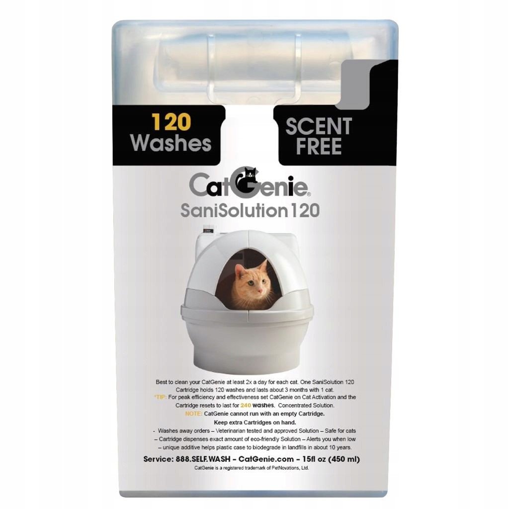 CatGenie 120+ Sanisolution cartridge bez vůně