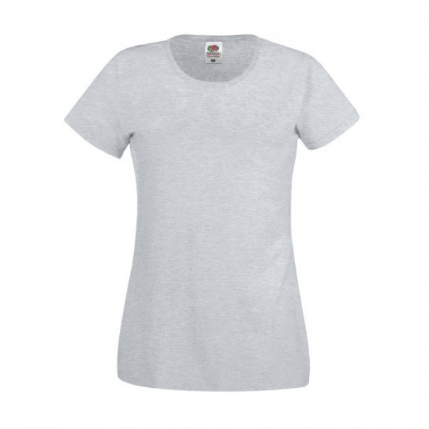 Triko dámské Fruit of the Loom Original T - šedé, XS