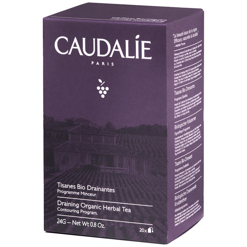 Caudalie Odvodňovací bylinný čaj (Draining Organic Herbal Tea) 20 x 24 g