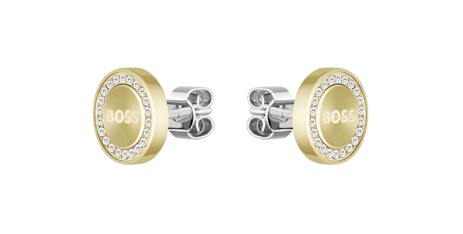 Hugo Boss Luxusní pozlacené náušnice Iona 1580557