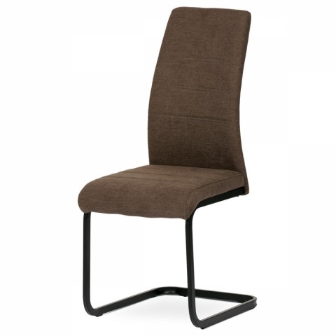 Jídelní židle hnědá látka kovová pohupová podnož DCL-414 BR2 Akce, super cena, zlevněná doprava Autronic