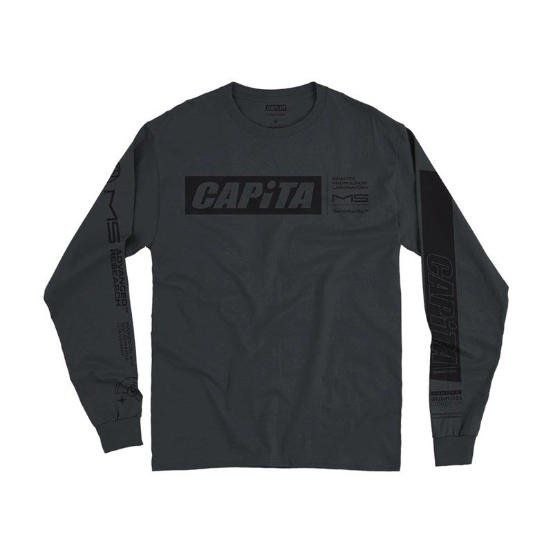 triko CAPITA - Mothership Long Sleeve Tee Charcoal (CHARCOAL)