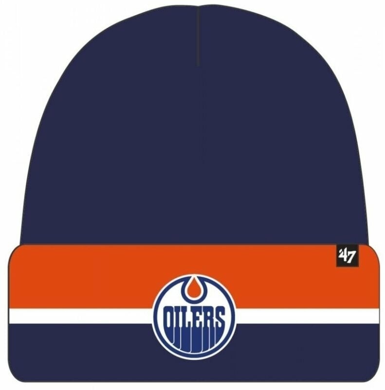 Edmonton Oilers Split Cuff Knit Light Navy Hokejová čepice
