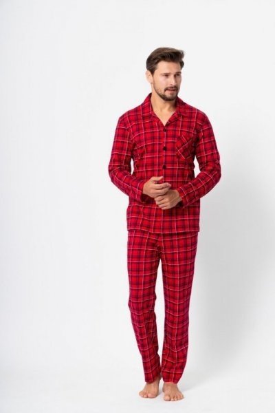 M-Max Alan 1391 Pánské pyžamo L červená