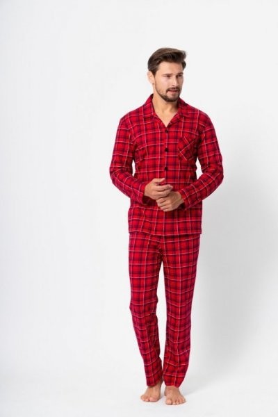 M-Max Alan 1391 Pánské pyžamo M červená