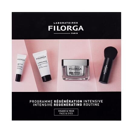 Filorga NCEF Reverse Supreme Multi-Correction Cream sada pleťový krém NCEF-Reverse Supreme Multi-Correction Cream 50 ml + pleťový peeling Scrub & Detox 15 ml + oční krém Time-Filler Eyes 4 ml + kosmetický štětec pro ženy