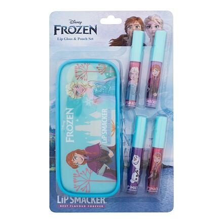 Lip Smacker Disney Frozen Lip Gloss & Pouch Set sada lesk na rty 4 x 6 ml + kosmetická taštička