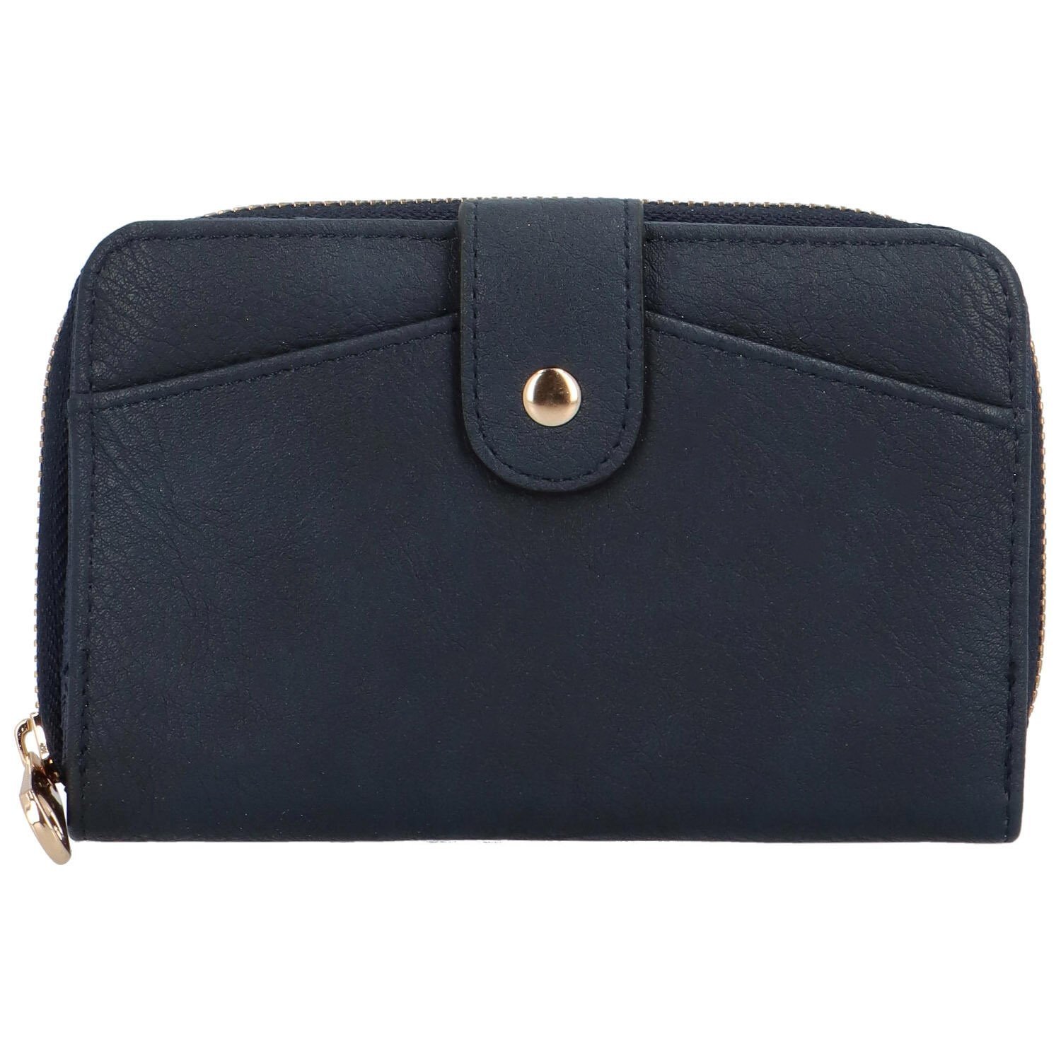 Dámská střední koženková peněženka Lucias,  modrá