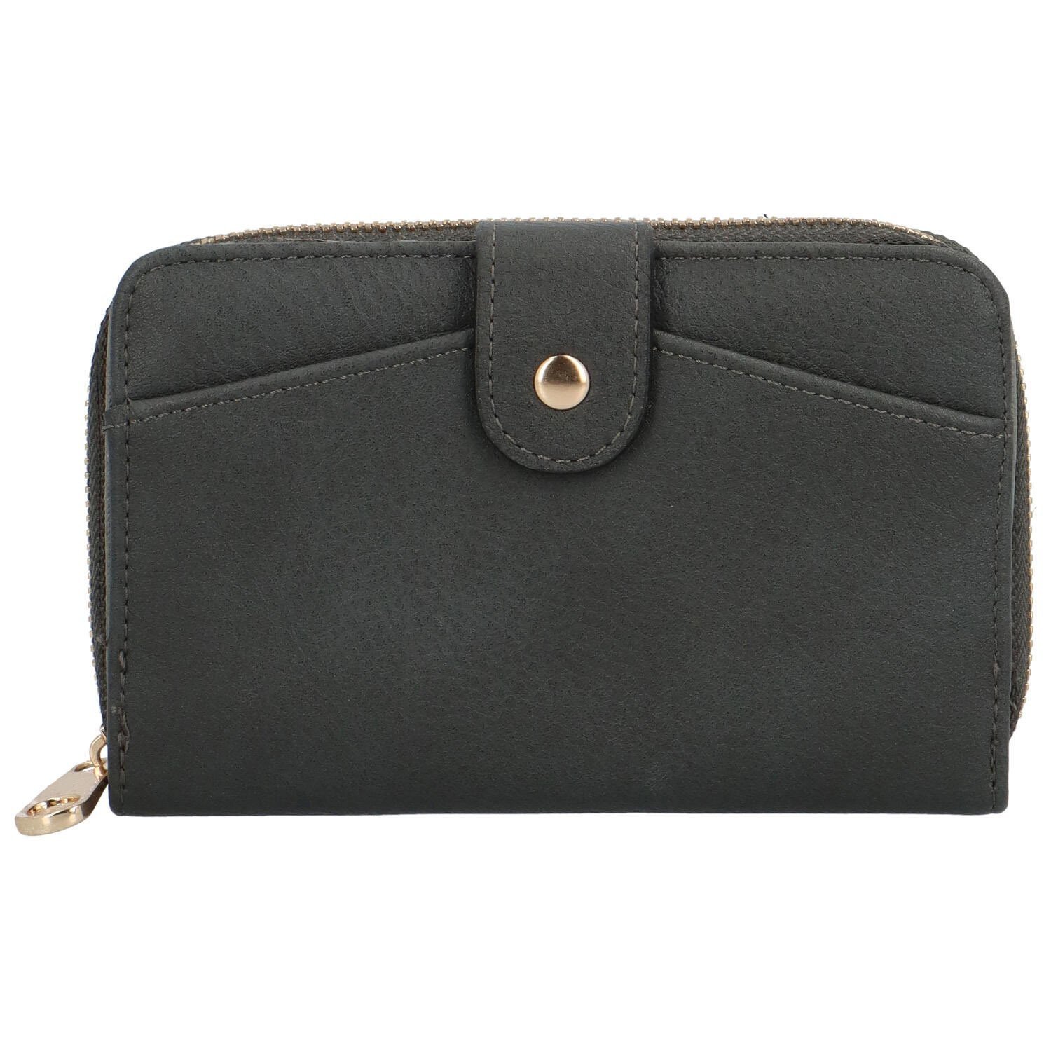 Dámská střední koženková peněženka Lucias,  šedá