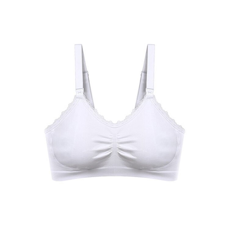 BABYONO Podprsenka těhotenská a na kojení bílá veľ. F80-85