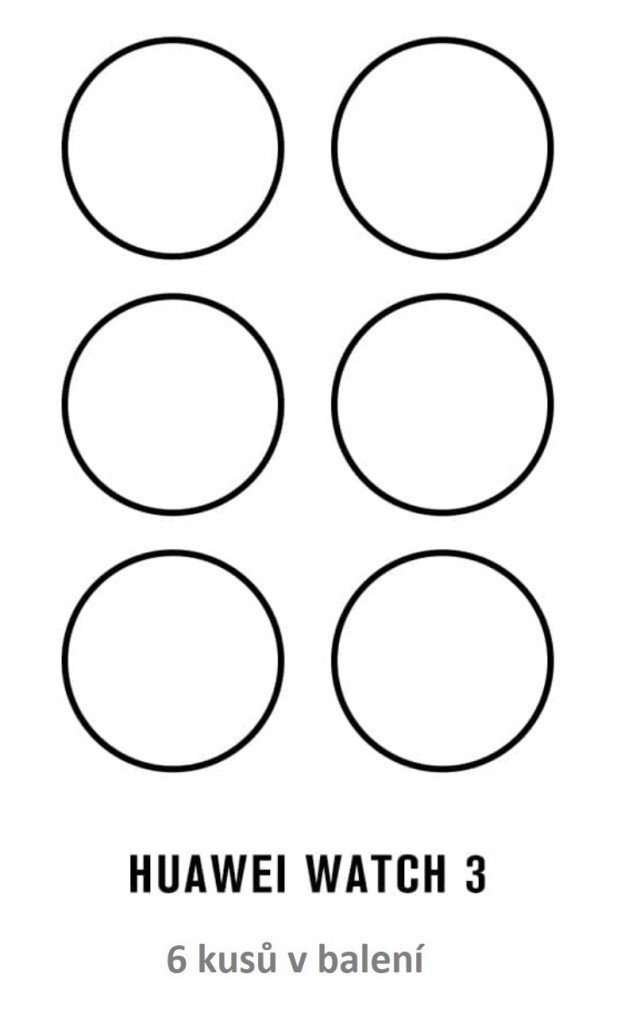Fólie RedGlass Huawei Watch 3 6 ks 112393