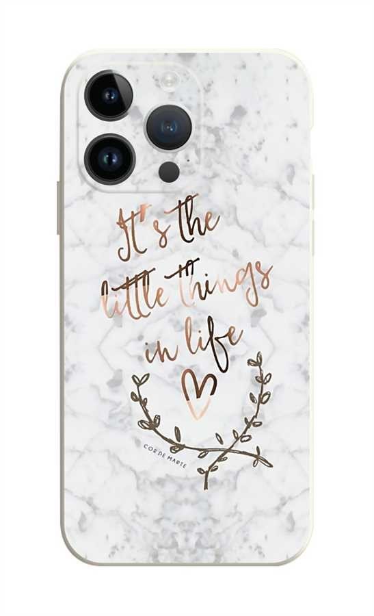 Kryt TopQ iPhone 14 Pro Mramor Little things 111306