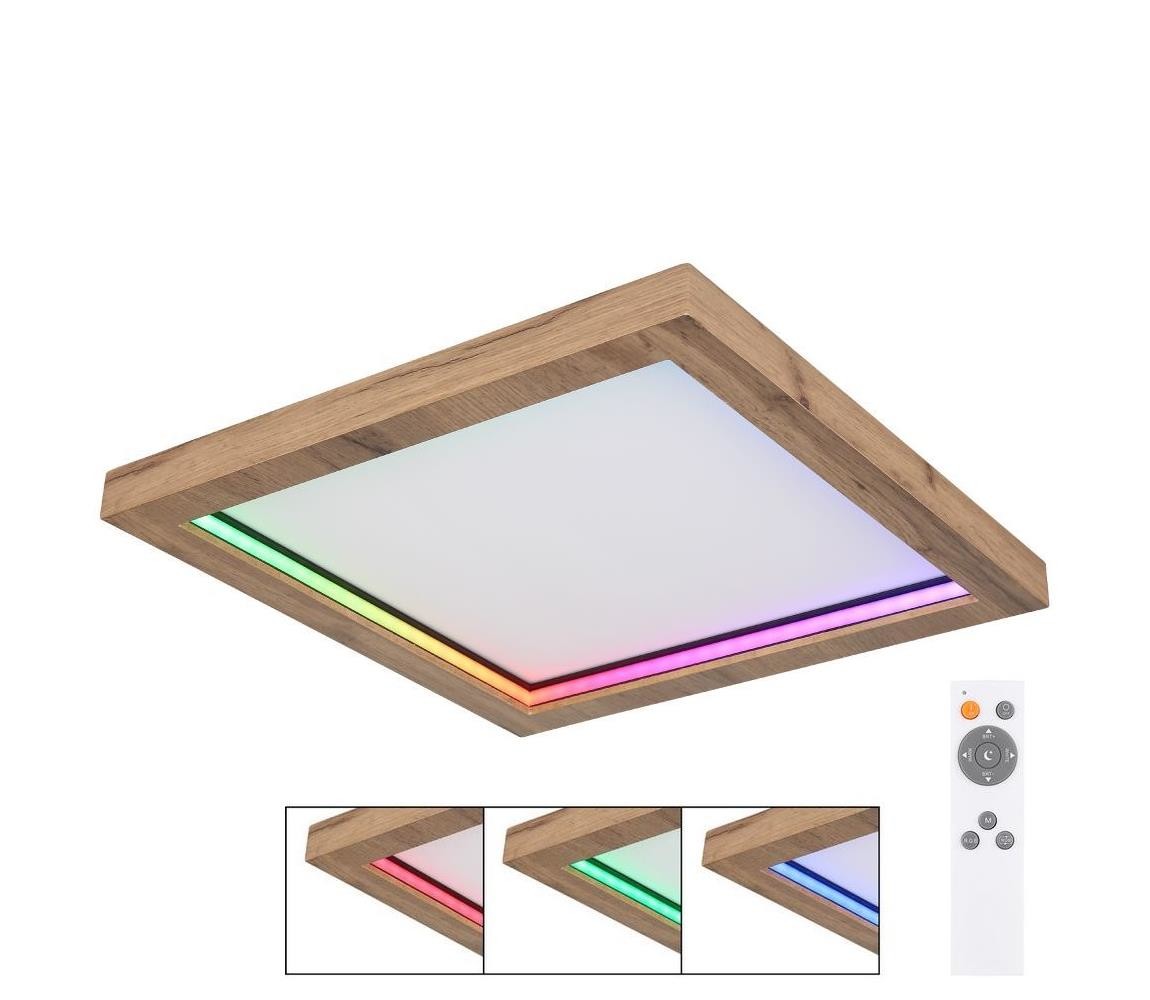 Globo Globo 41374-24 - LED RGBW Stmívatelné stropní svítidlo BRANZA LED/24W/230V + DO