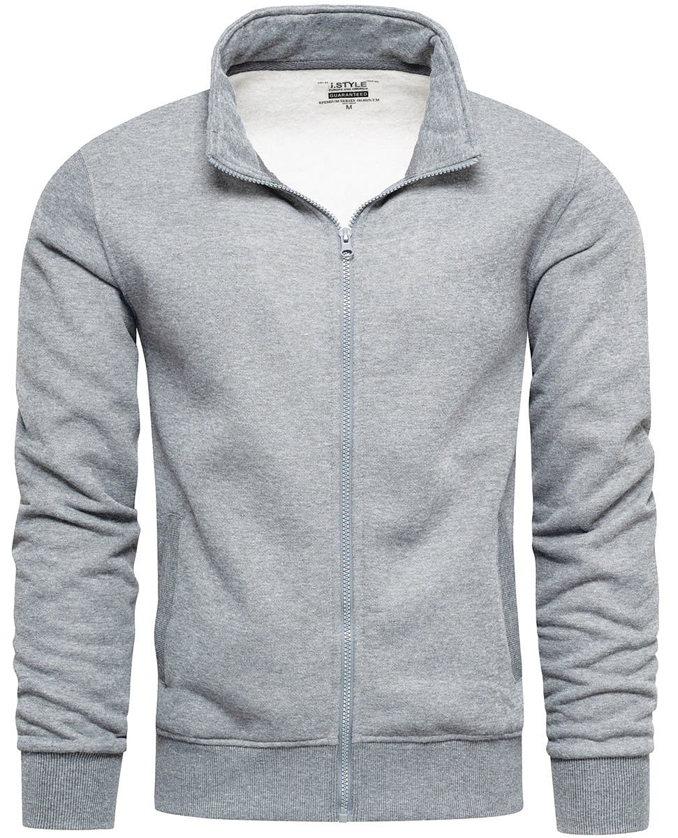 Recea Pánská mikina na zip Bladeus šedá M