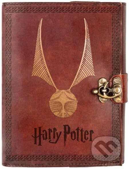 Poznámkový blok v kožených doskách Harry Potter: Ohnivá Strela - Harry Potter