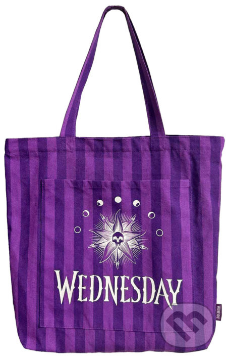 Shopping taška na rameno Netflix - Wednesday: Pruhy