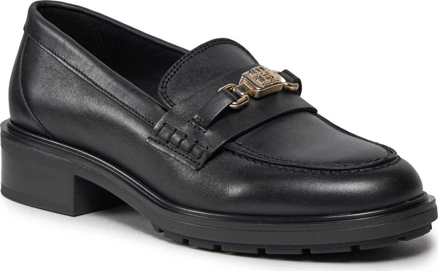 Loafersy Tommy Hilfiger Th Hardware Loafer FW0FW07765 Black BDS