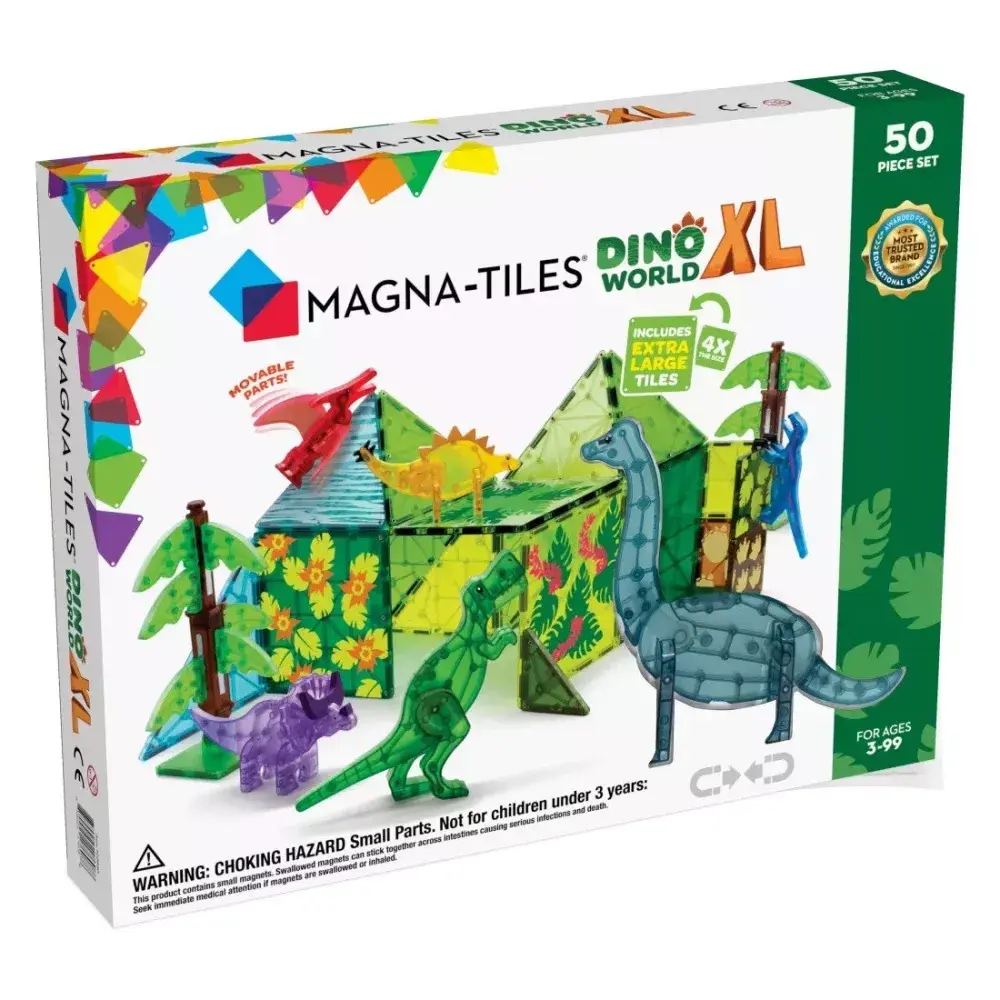 Magnetická stavebnice Dino svět 50 dílů - Magna-Tiles