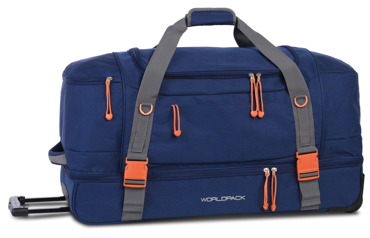 WORLDPACK Diamond cestovní taška na kolečkách - 95L - modrá
