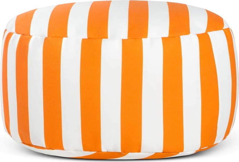 Bílo-oranžový taburet – Really Nice Things