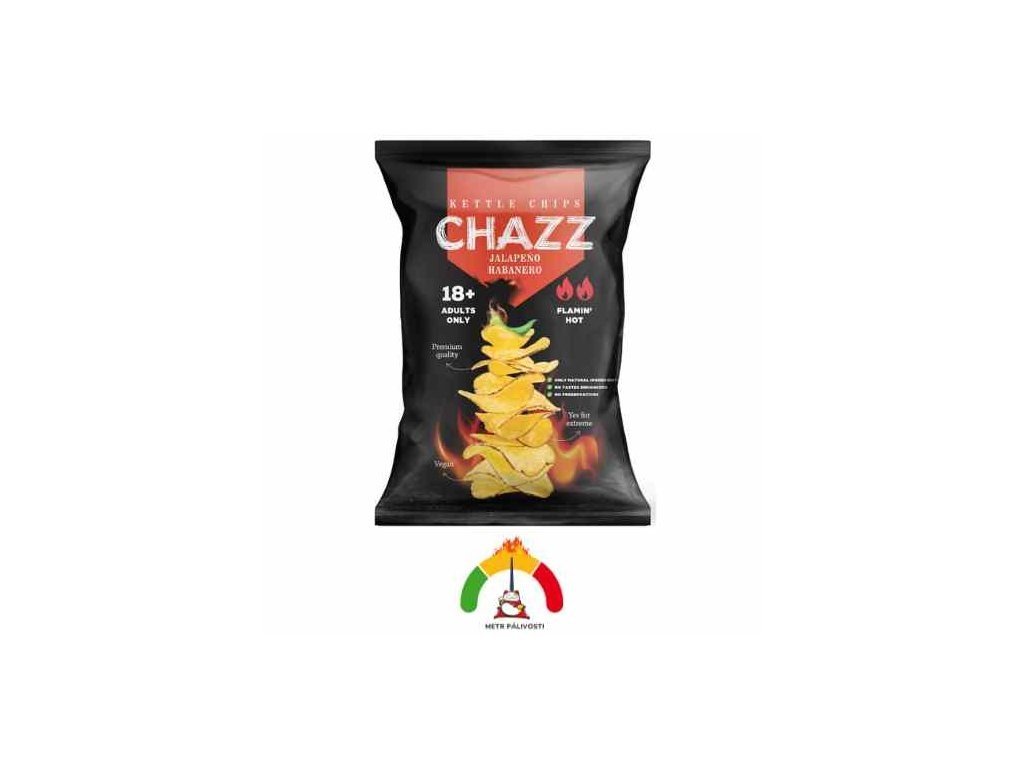 Chazz Chips Jalapeno Habanero Flavour 90g
