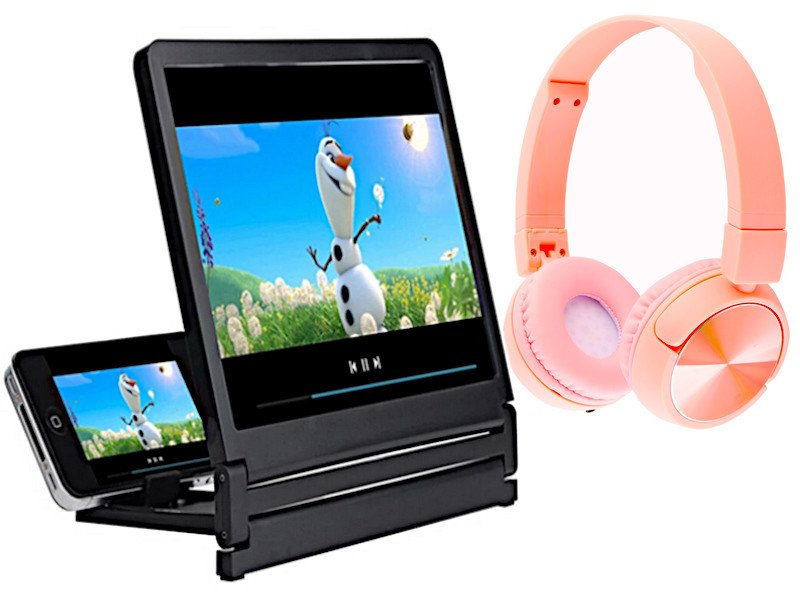 Zvětšovací obrazovka Sklo 3x pro telefon Sluchátka