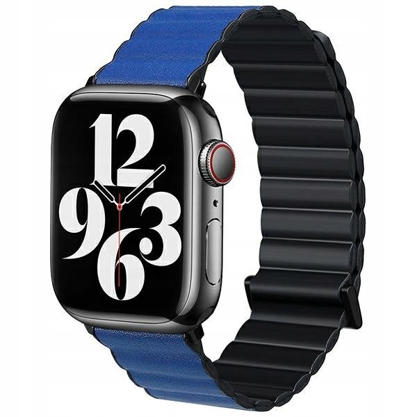 Beline řemínek pro Apple Watch Magnetic Pro 42/44/45/49mm černo/modrý