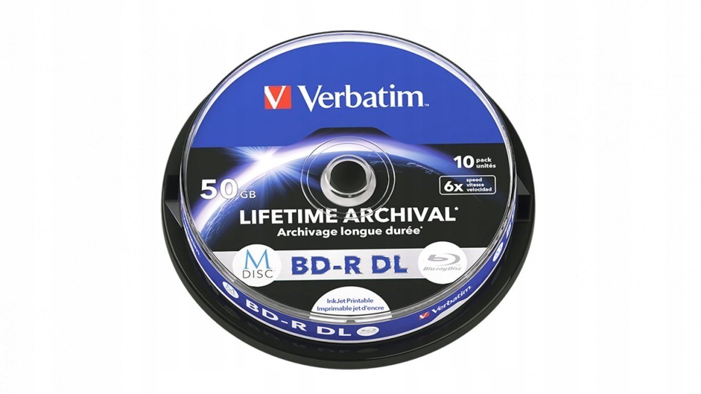 Bd-r DL Verbatim M-Disc 50 Gb 6x inkoustový tisk