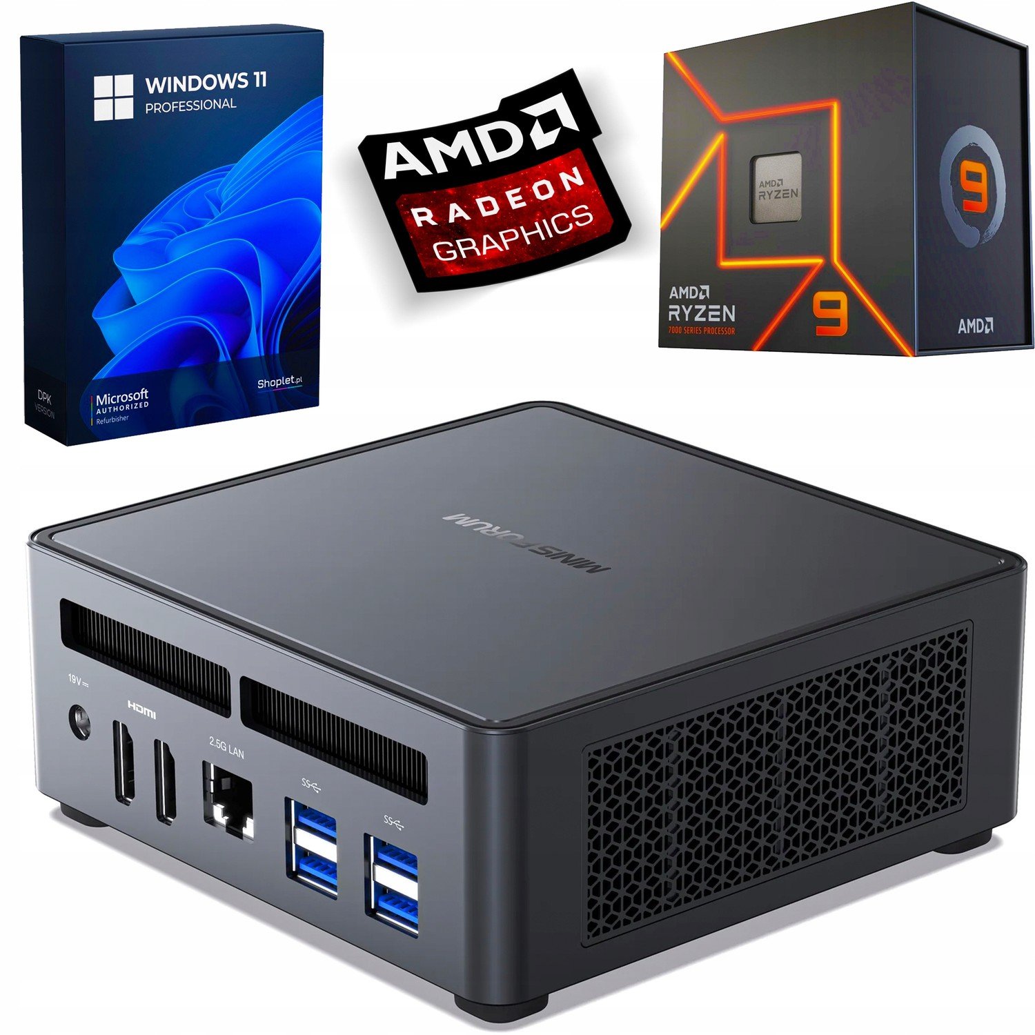 Mini Pc Ryzen 9 7940HS|64GB DDR5|1TB SSD|Win11