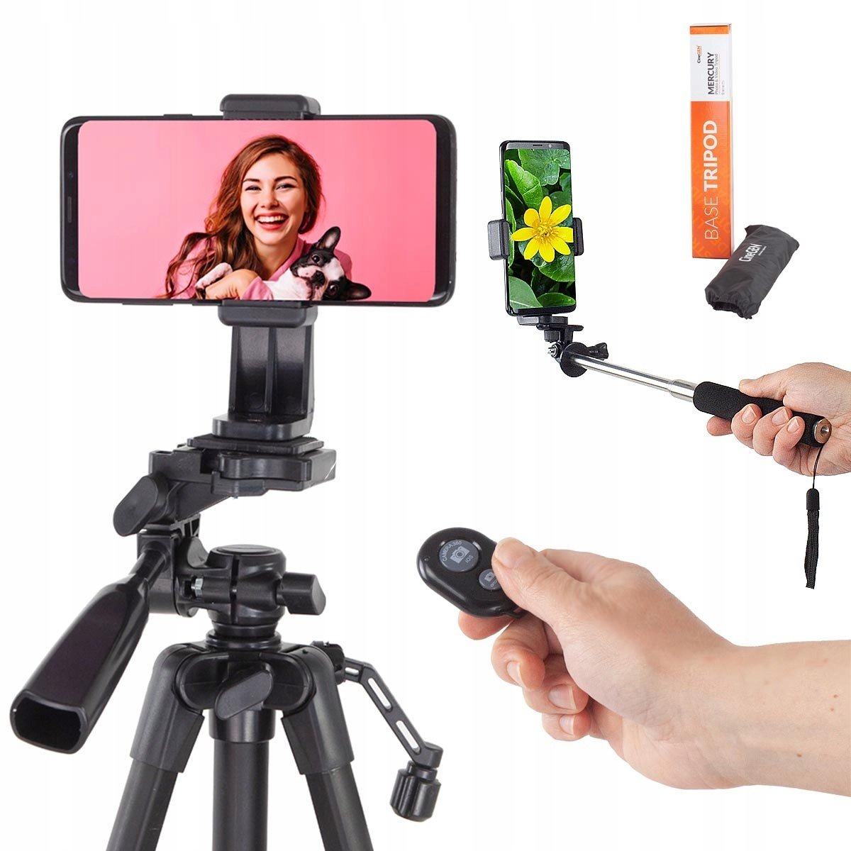 Balíček Stativ foto video bluetooth dálkové ovládání Selfie