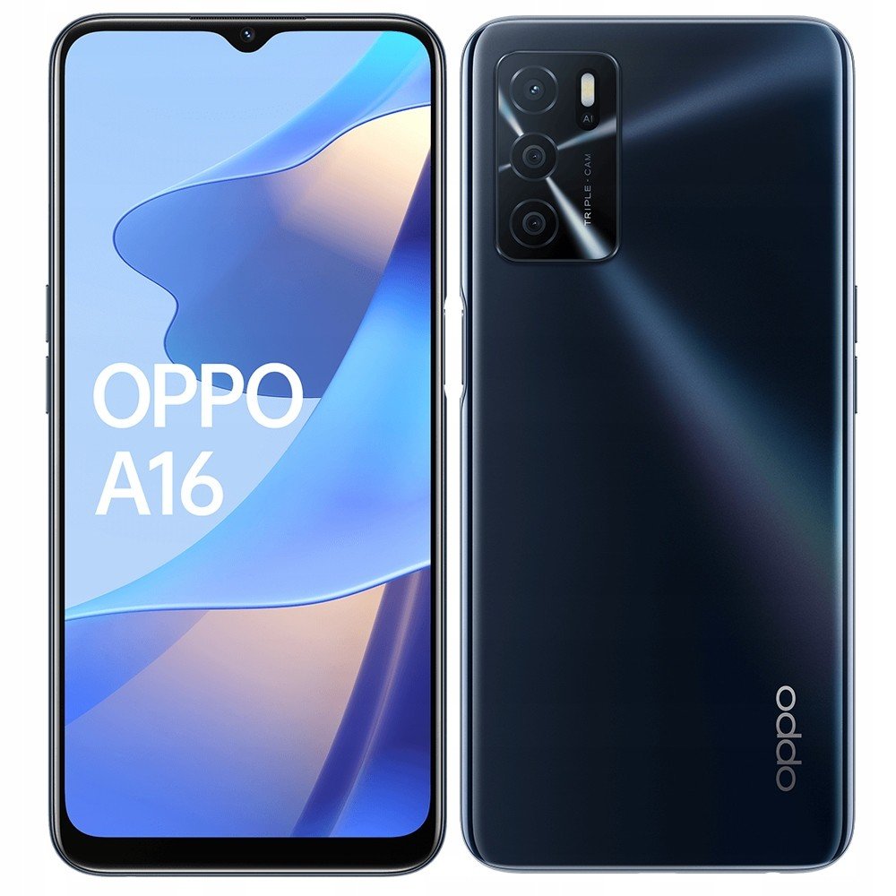 Oppo chytrý telefon A16 3 GB/32 Gb Crystal Black