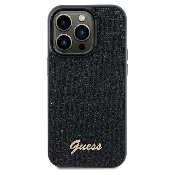 Kryt Guess Disco Metal Script kryt s krystaly pro iPhone 12 12 Pro