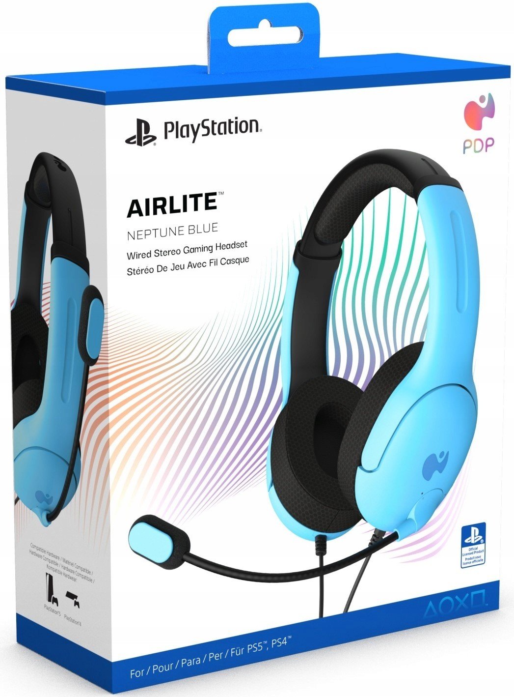 Pdp PS5 Kabelová sluchátka Airlite modrá