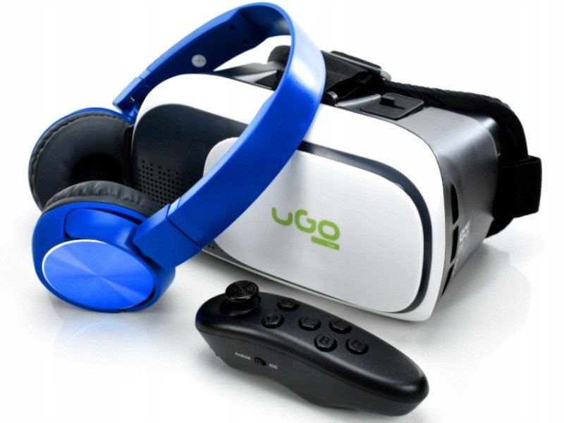 Google Vr Okulary 3D pro telefon +Sluchátka Dálkové ovládání