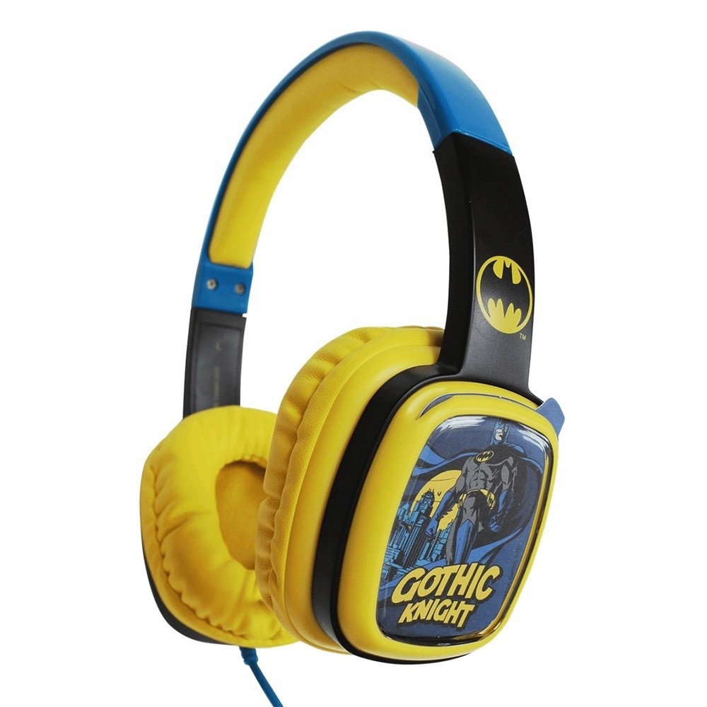 Batman sluchátka přes uši Flip 'n Switch 2.0 černo-modrá