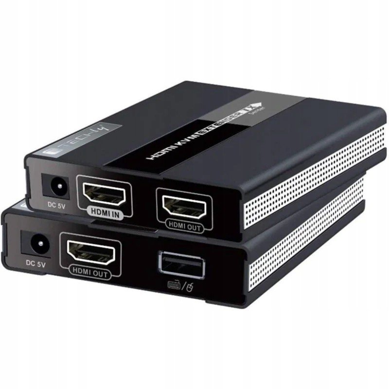 Kvm extender Techly Hdmi/usb Cat.6 po kroucení pro