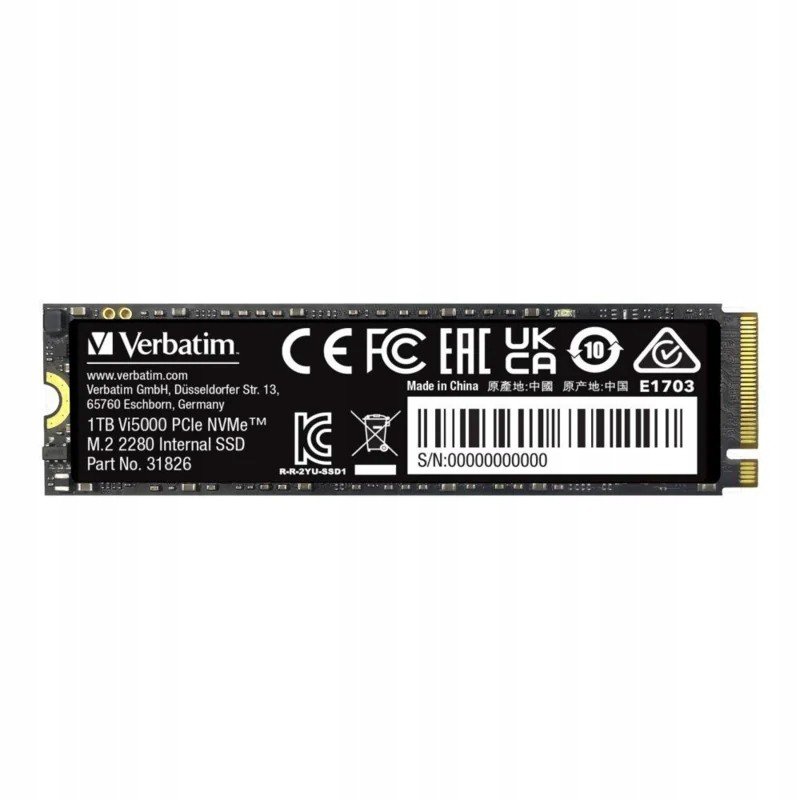 Ssd disk Verbatim Vi5000 1TB M.2 PCIe Gen4 Nvme