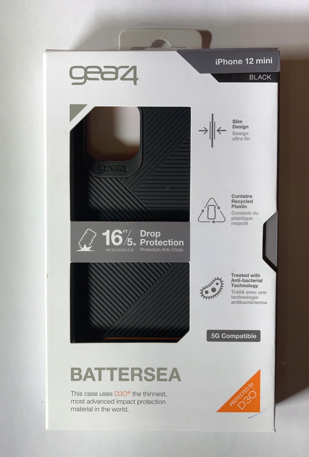 Pouzdro Gear4 pro iPhone 12 mini Battersea černé