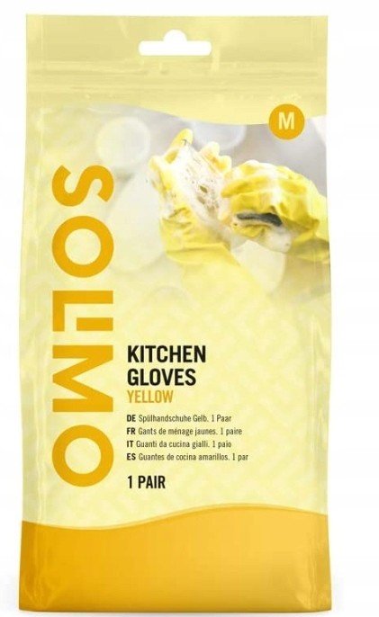 Solimo Kitchen Gloves Yellow Rukavice M, 1 pár