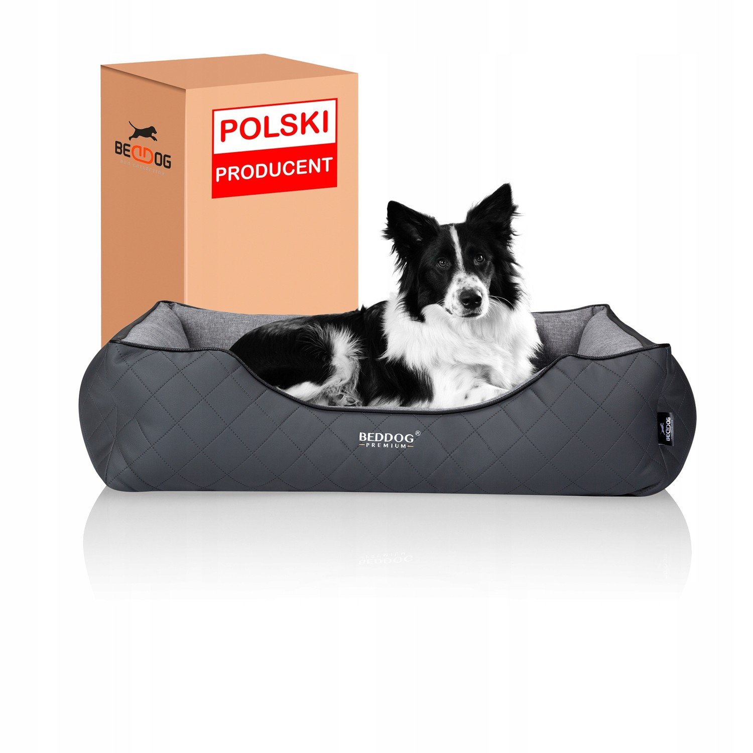 pelíšek Ortopedické Pro Psa Postel Beddog Wuffi XL 95X80 Rock FLOW+bonus