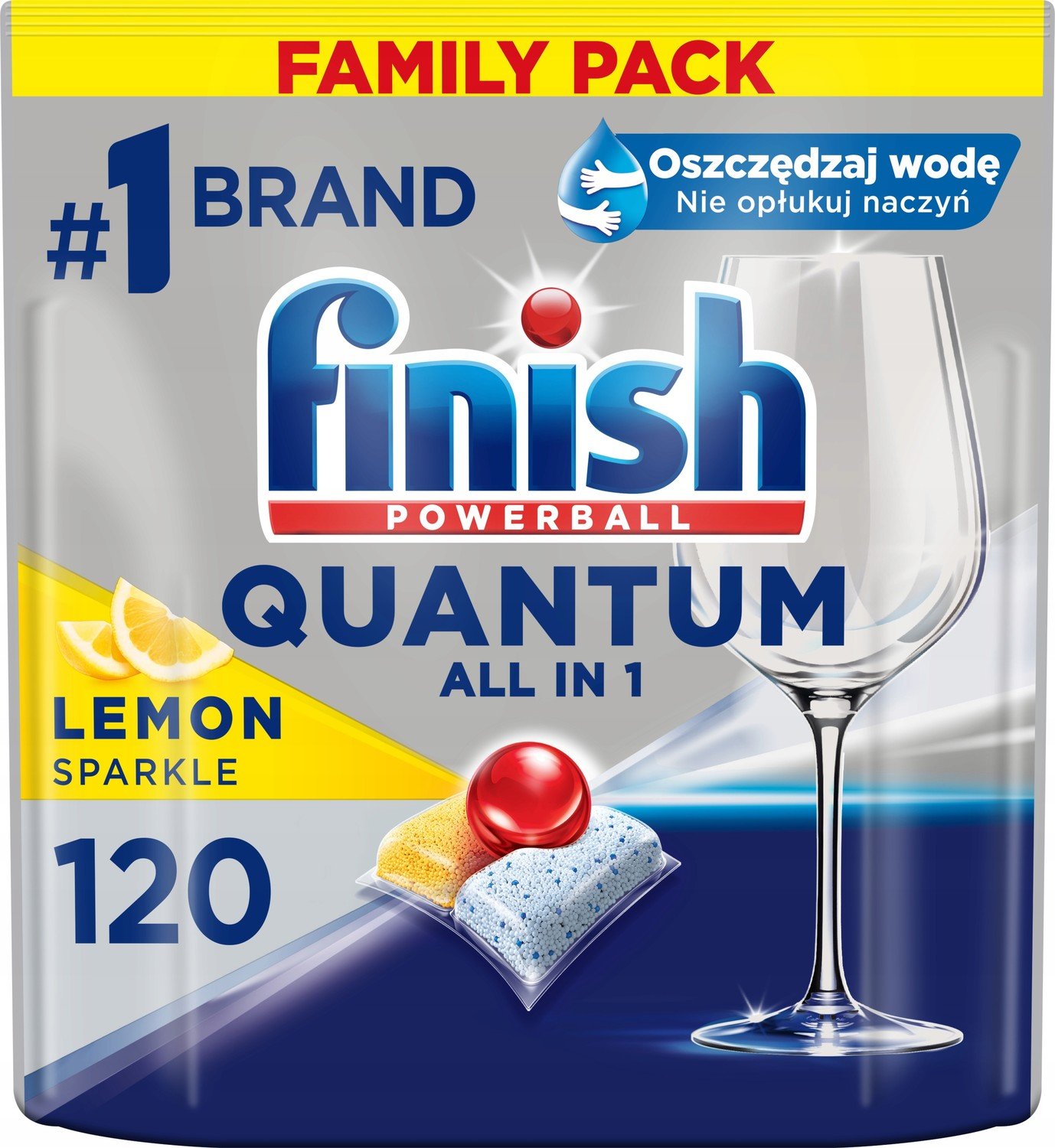 Finish Quantum kapsle do myčky 120 ks lemon